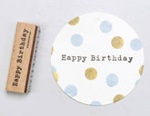 Stempel Happy Birthday klassisch Perlenfischer